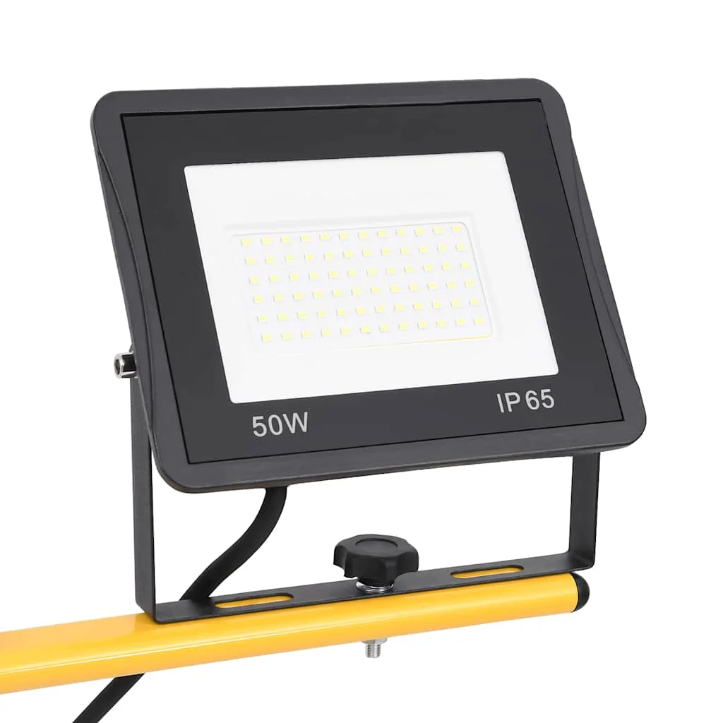 Hideg fehér fényű háromlábú LED-es reflektor 2 x 50 W