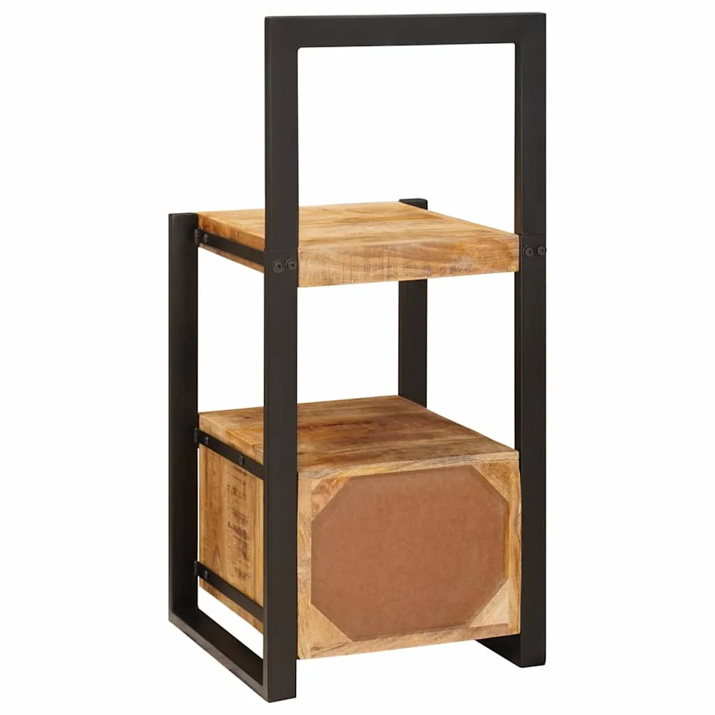 Valet állvány 40x40x90 cm Tömör Durva Fa Mangó