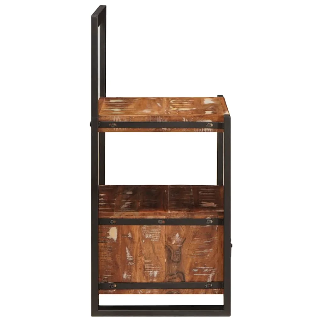 Valet állvány Többszínű 40x40x90 cm Szilárd Fa Újrahasznosított