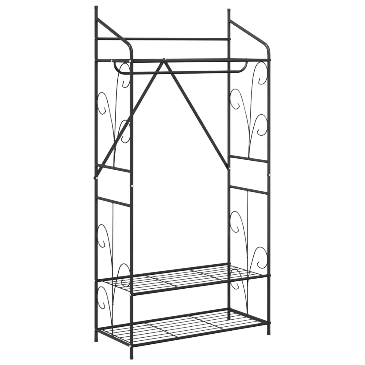 Nyitott Szekrény Egyszínű 2 pcs 78 x 36 x 158 cm