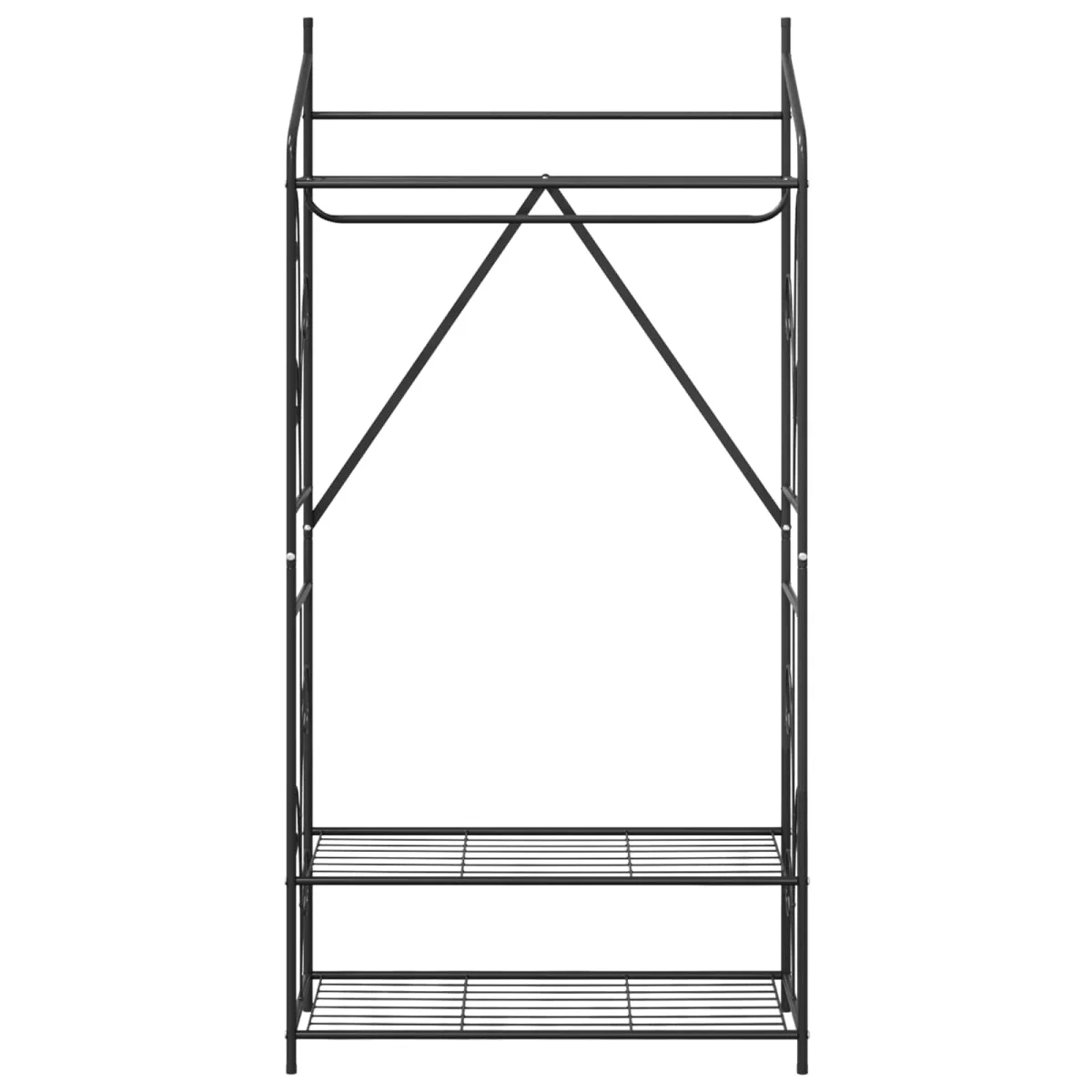 Nyitott Szekrény Egyszínű 2 pcs 78 x 36 x 158 cm