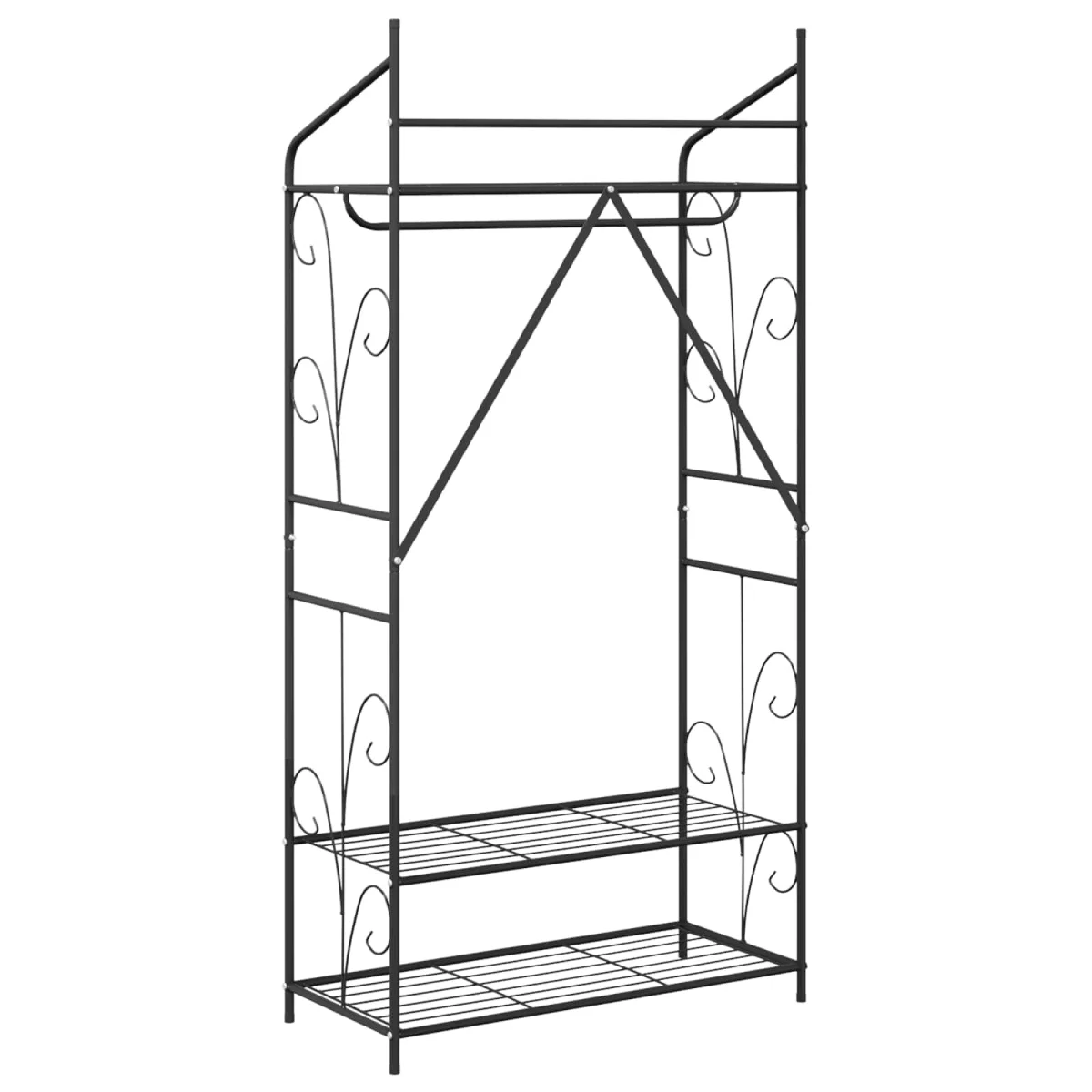 Nyitott Szekrény Egyszínű 2 pcs 78 x 36 x 158 cm