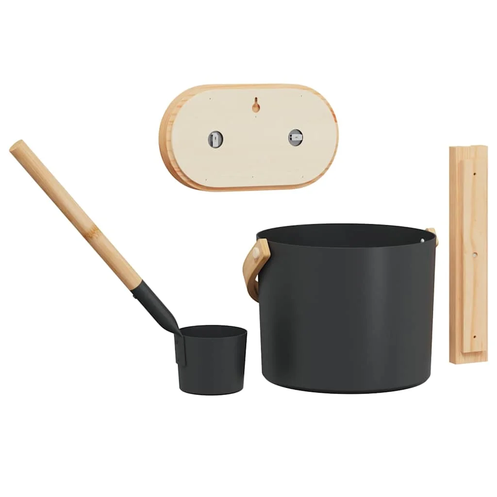 Szauna Kiegészítő Készlet 4 pcs Fekete