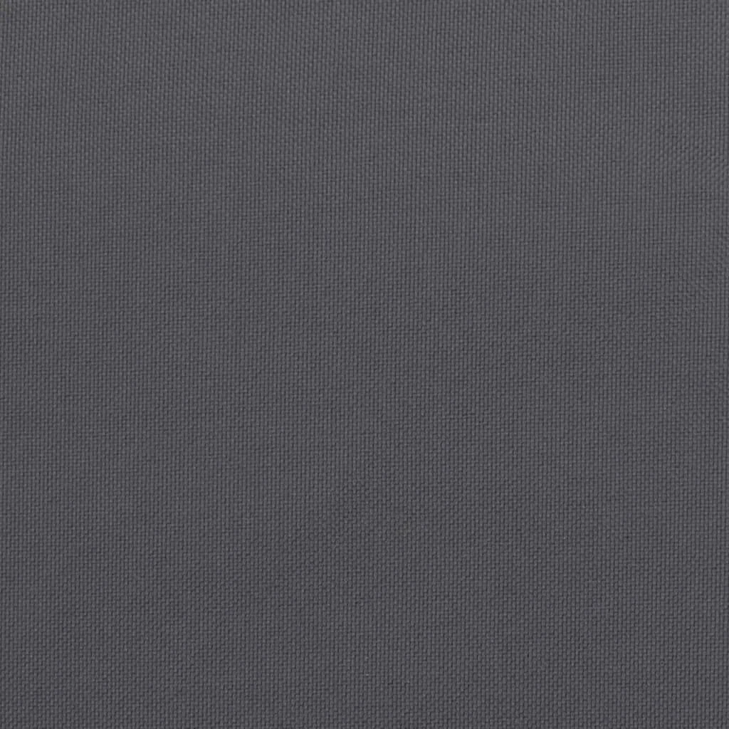 7 db antracitszürke szövet raklappárna