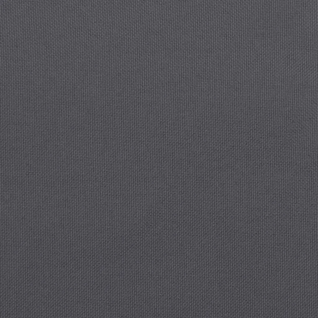 3 db antracitszürke oxford szövet raklapkanapé-párna