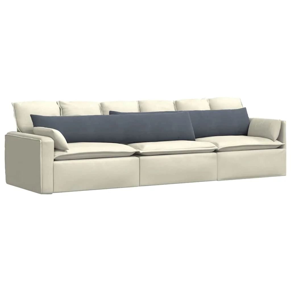 Kanapé párnák 2 pcs Sötétszürke 200 x 40 cm Bársonyos szövet