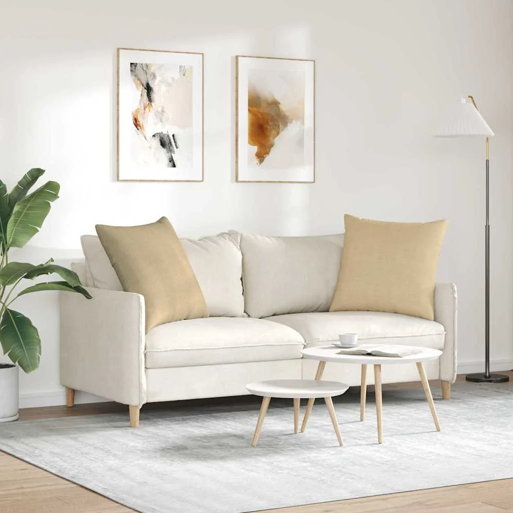 Kanapé párnák 2 pcs Szürke zöld 80 x 80 cm Bársonyos szövet