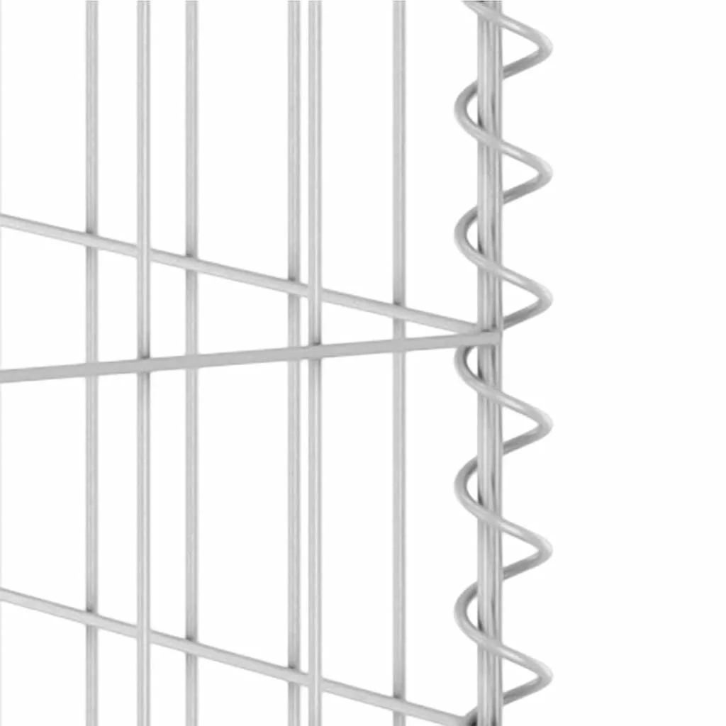 Horganyzott acél gabionfal szemeteskukákhoz 254 x 100 x 110 cm