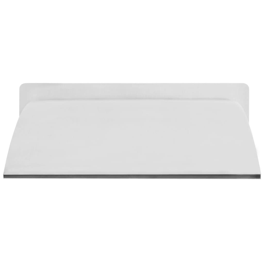 Ezüstszínű rozsdamentes acél medence-szökőkút 30 x 9 x 26 cm