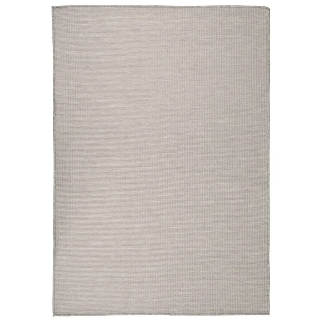 Tópszínű lapos szövésű kültéri szőnyeg 160 x 230 cm