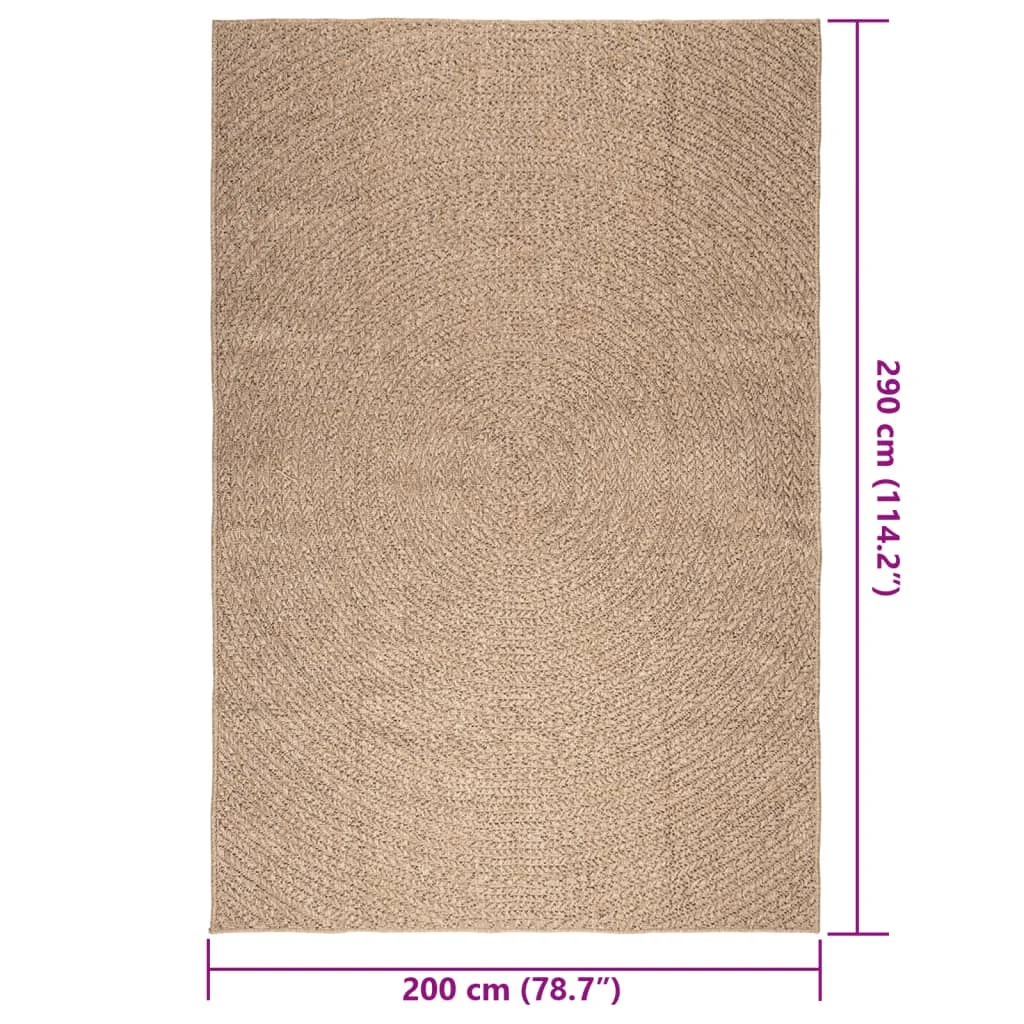 ZIZUR juta hatású beltéri és kültéri szőnyeg 200 x 290 cm