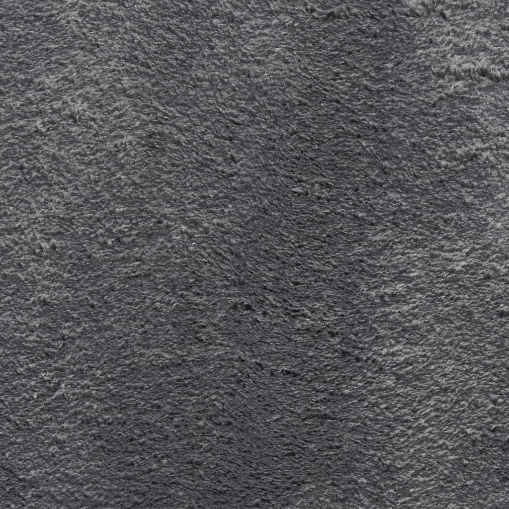 HUARTE antracit rövid szálú puha és mosható szőnyeg 200x200 cm
