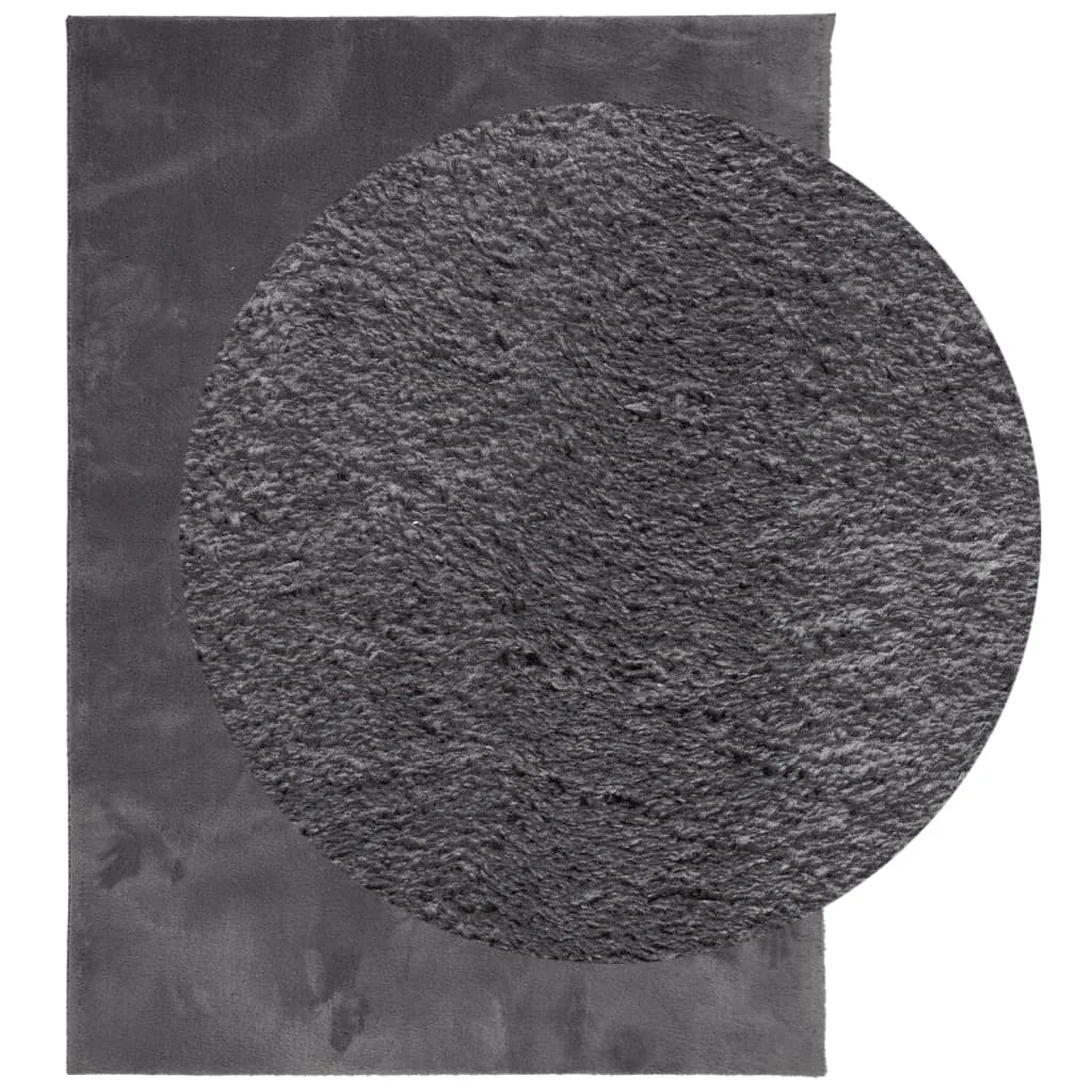 HUARTE antracit rövid szálú puha és mosható szőnyeg 200x280 cm