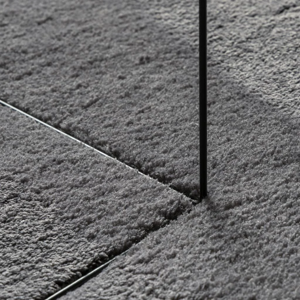 HUARTE antracit rövid szálú puha és mosható szőnyeg 240x240 cm