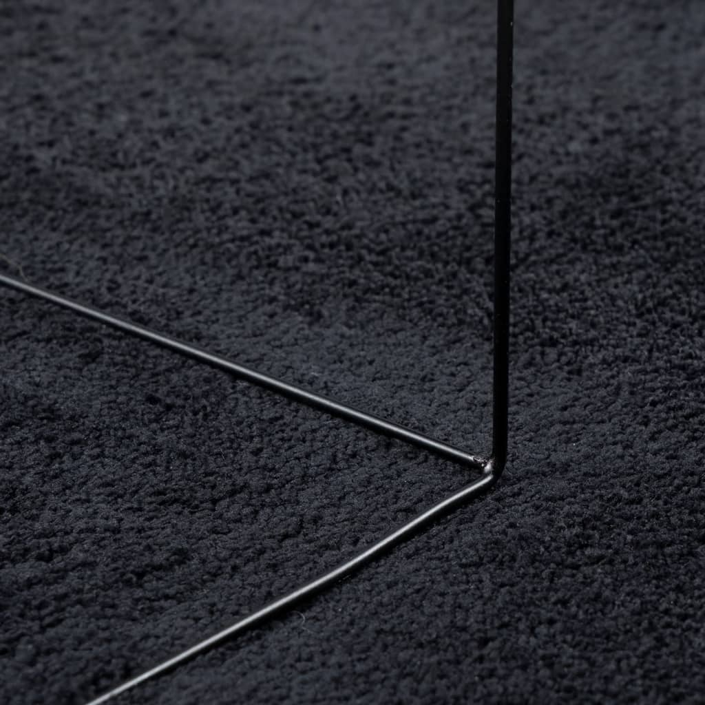 OVIEDO fekete rövid szálú szőnyeg 240 x 340 cm