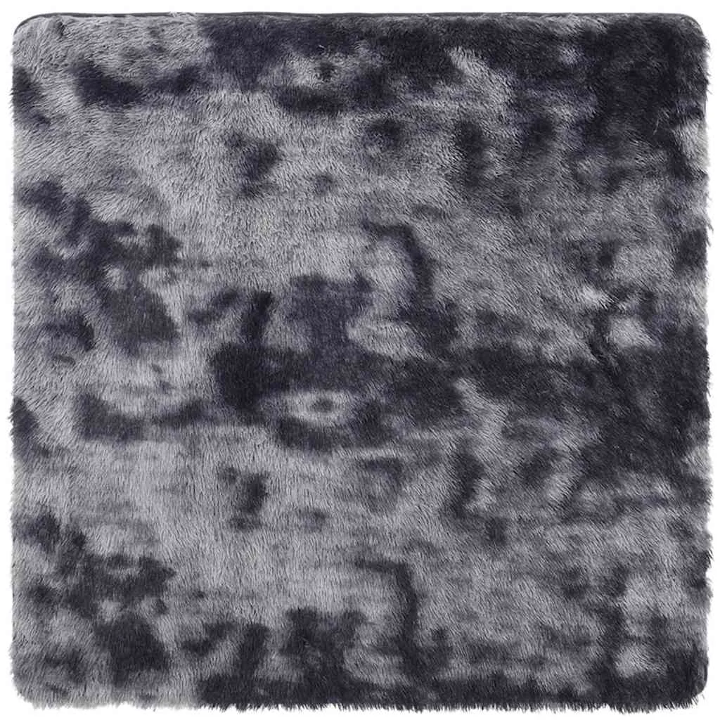 Sötétszürke hosszú szálú NAVARRA bozontos szőnyeg 240x240 cm