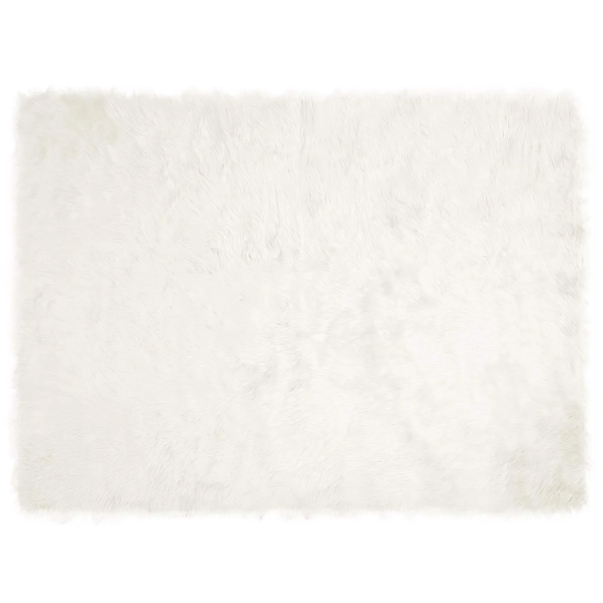 Műgyapjú Szőnyeg Tafalla Fehér 160 x 230 cm Poliészter