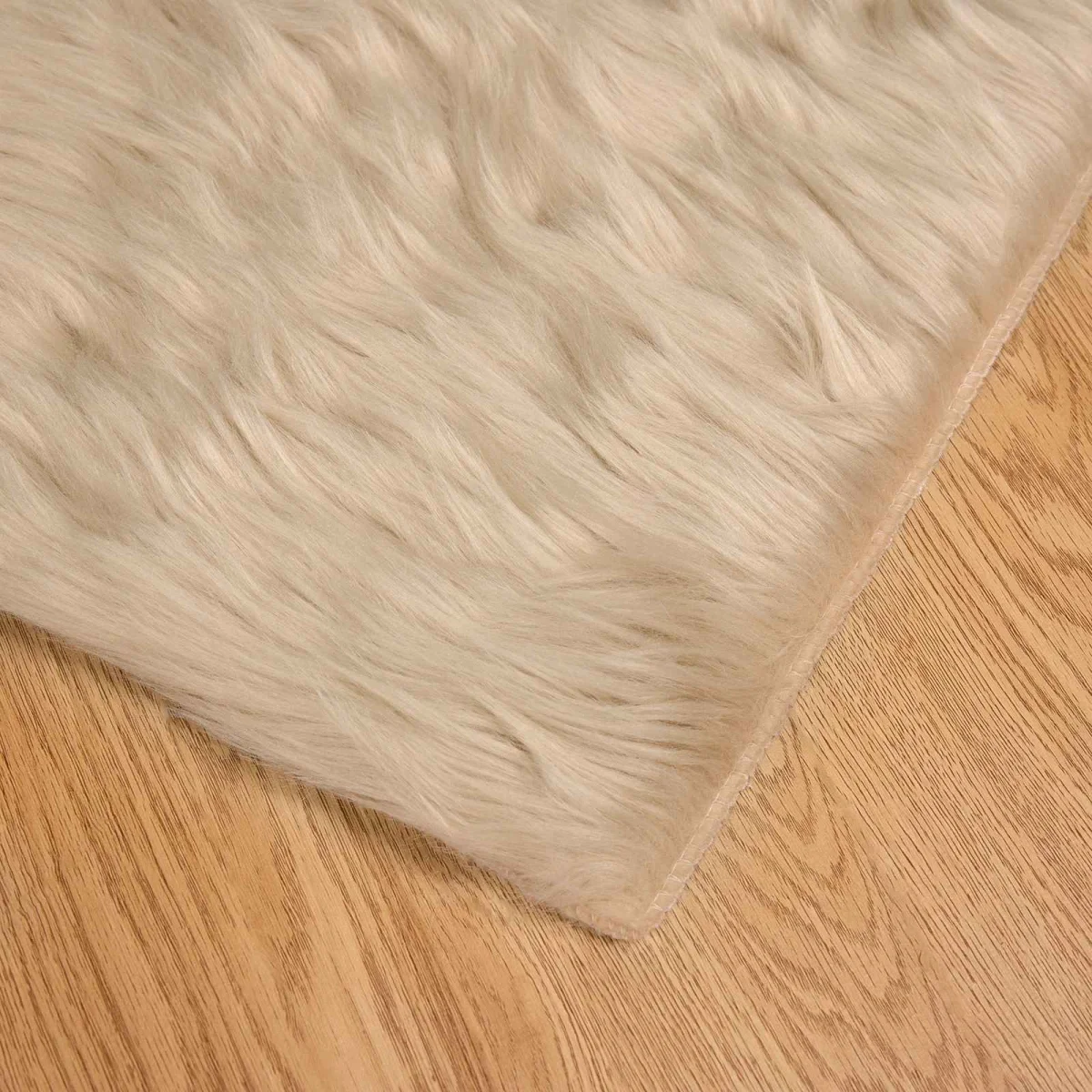 Műgyapjú Szőnyeg Tafalla Bézs 160 x 230 cm Poliészter