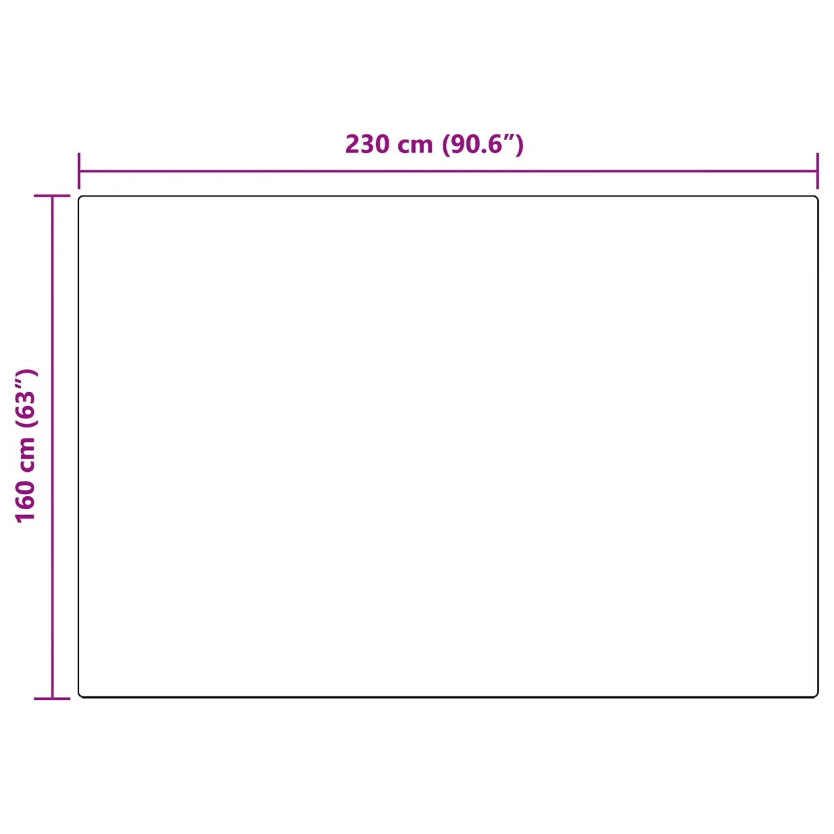 Mű Nyúl Szőr Szőnyeg Olite Fehér 160 x 230 cm Poliészter