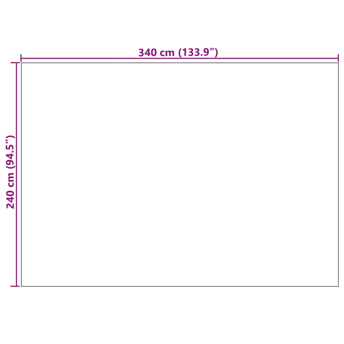 Területszőnyegek Négyszögletes Antracit 280 x 200 cm