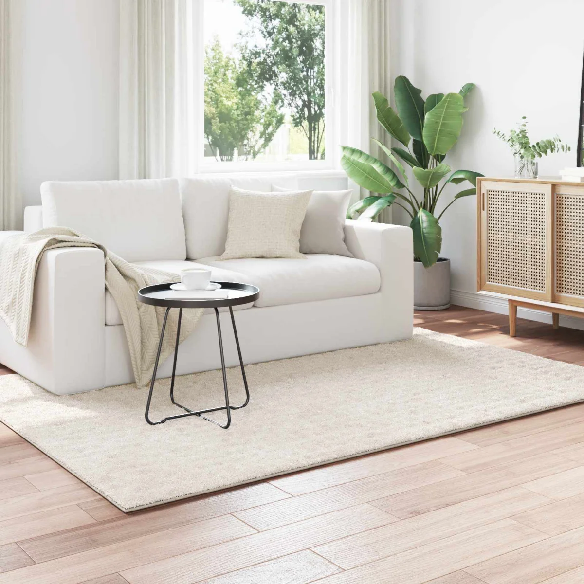 Területszőnyegek Négyszögletes Krém 200 x 140 cm