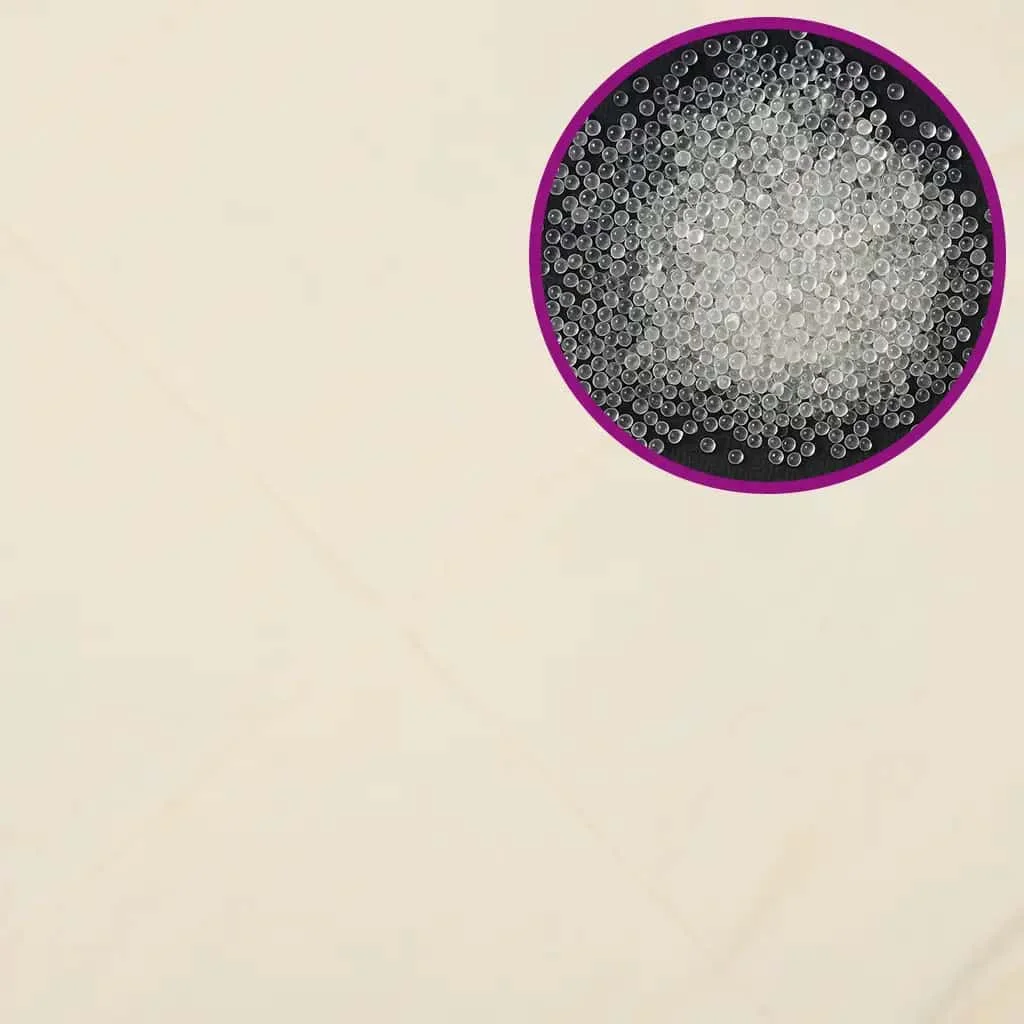 Világos krémszínű szövet súlyozott takaró 200 x 225 cm 13 kg