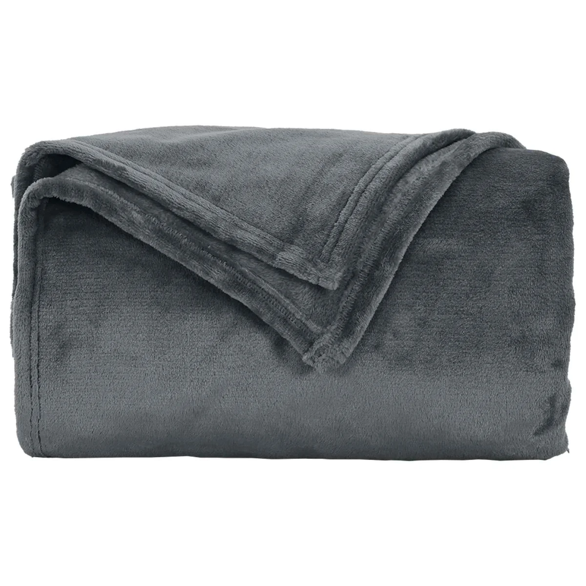 Takarók 6 pcs Sötétszürke 240 x 270 cm Gyapjú