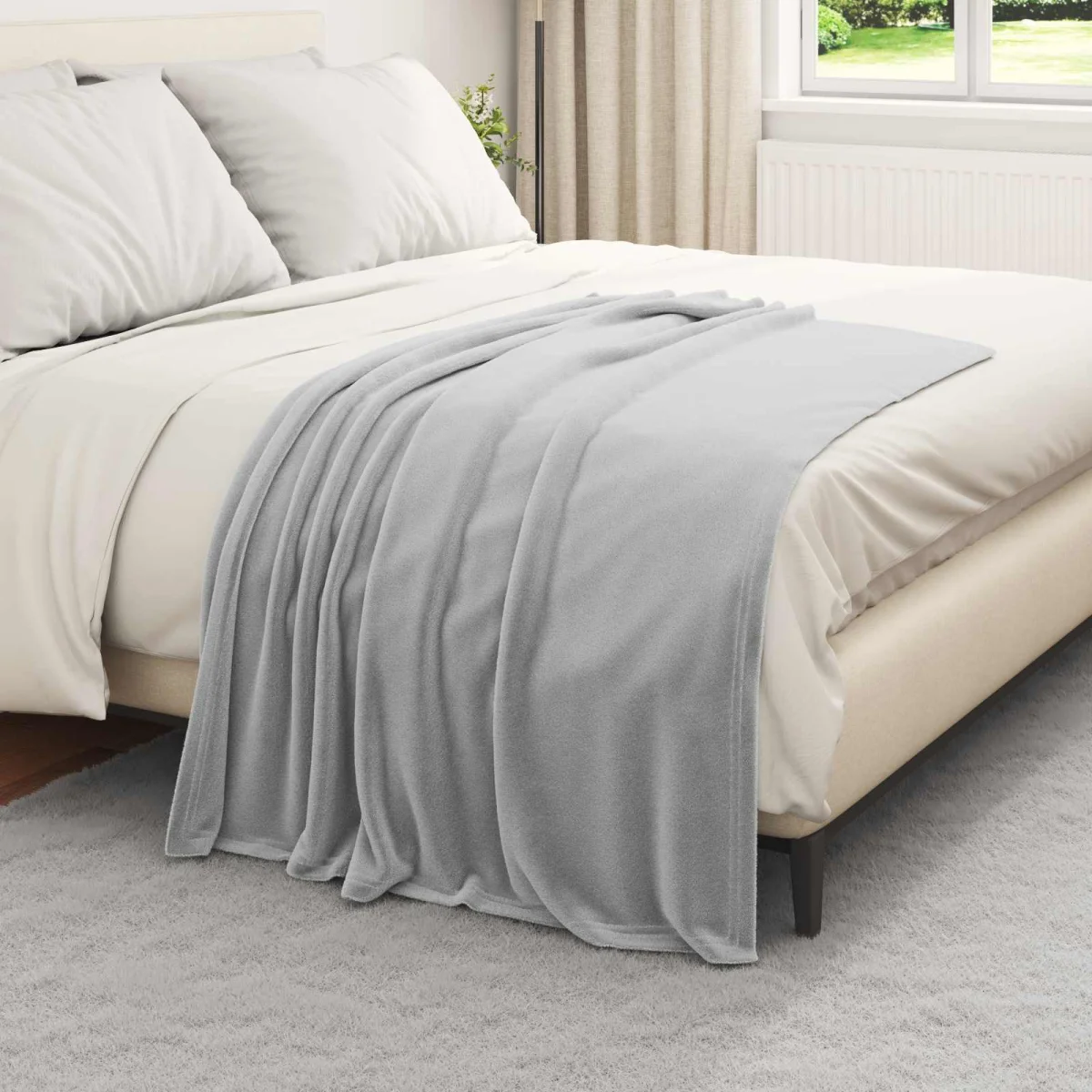 Takarók 6 pcs Szürke 130 x 150 cm Gyapjú