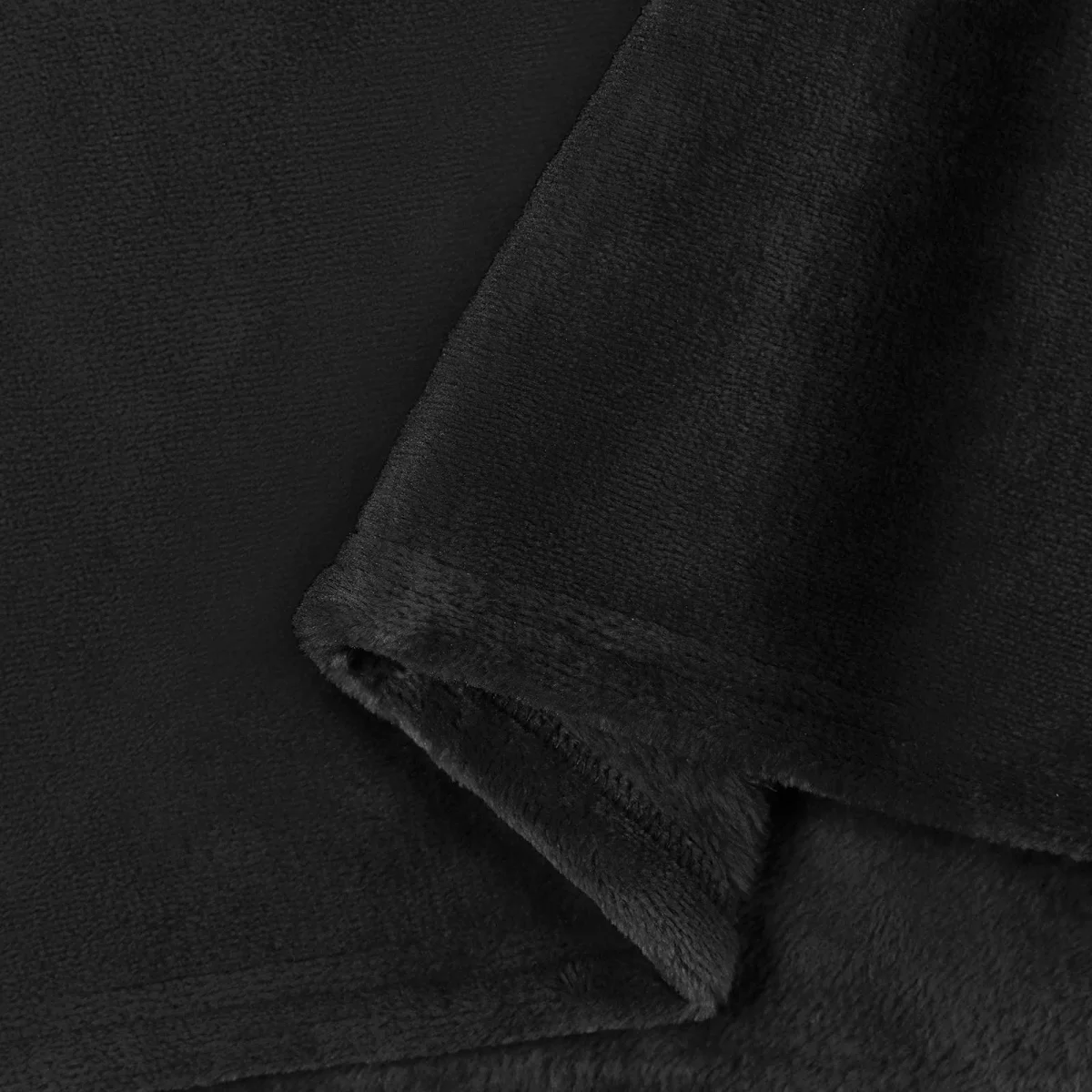 Takarók 6 pcs Fekete 240 x 270 cm Gyapjú