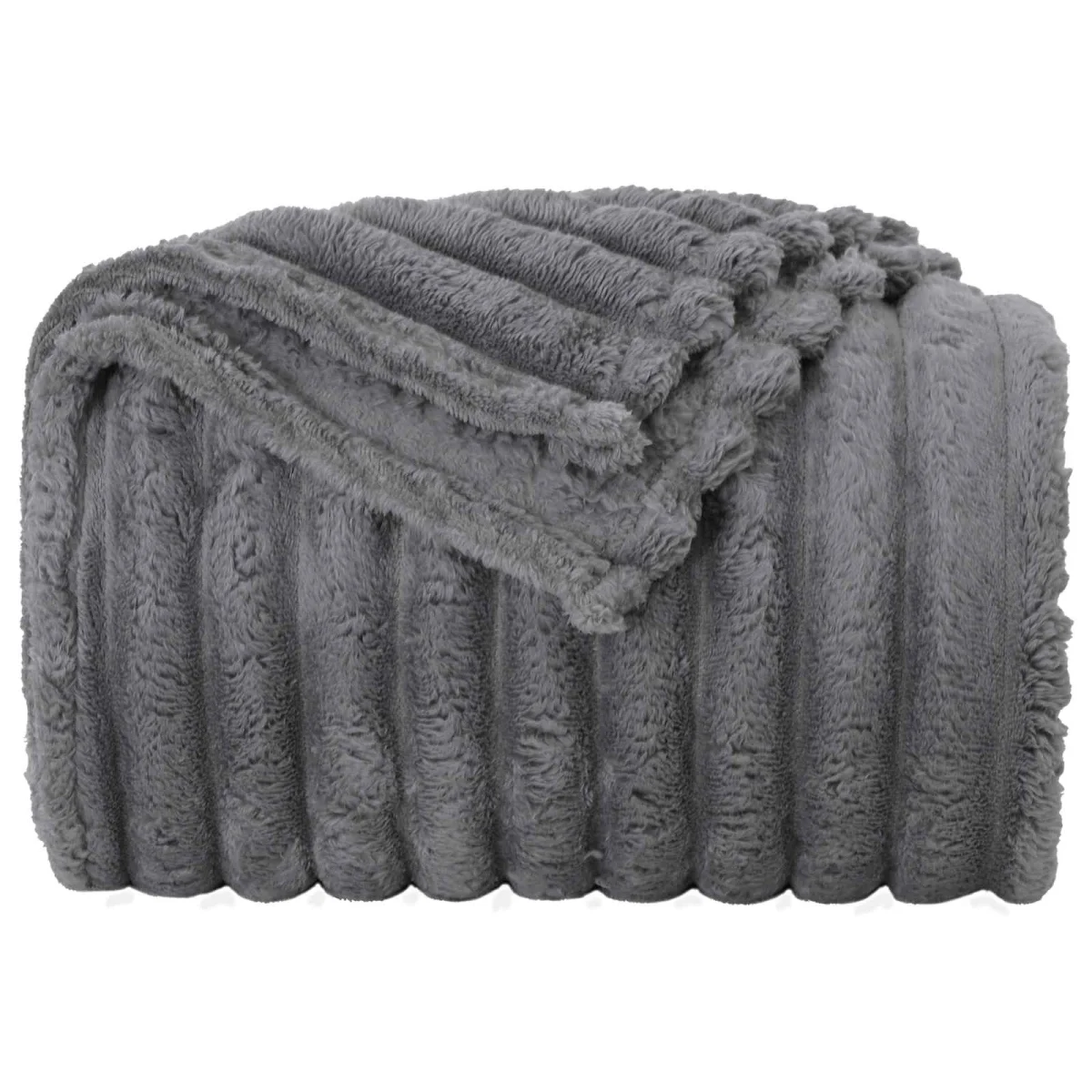 Takarók 6 pcs Sötétszürke 240 x 220 cm Gyapjú