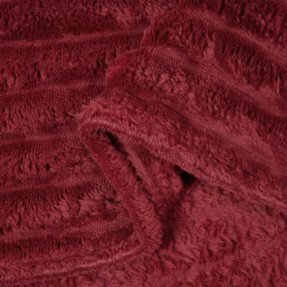 Takarók 6 pcs Bordeaux piros 240 x 220 cm Gyapjú