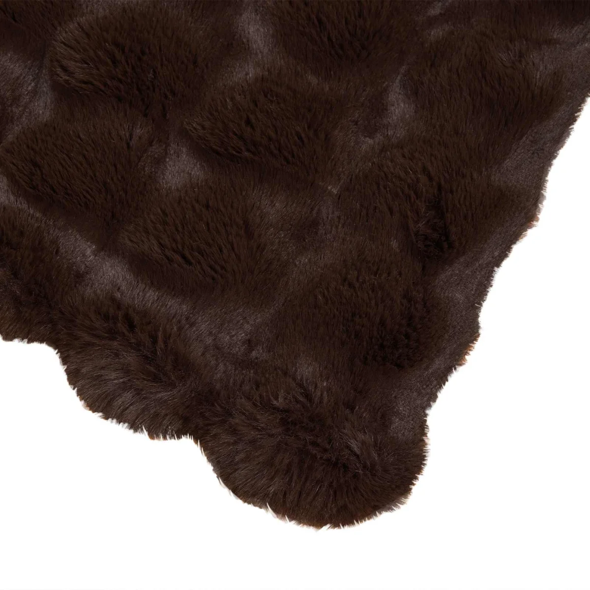 Csúszásgátlós műnyúl takaró Olite 4 pcs Teve 240 x 270 cm