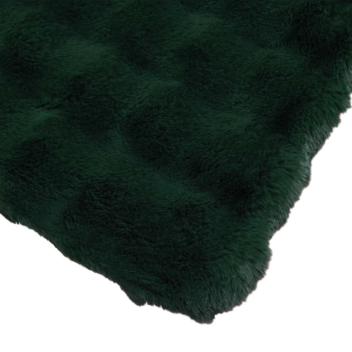 Csúszásgátlós műnyúl takaró Olite 4 pcs Sötétzöld 240 x 270 cm