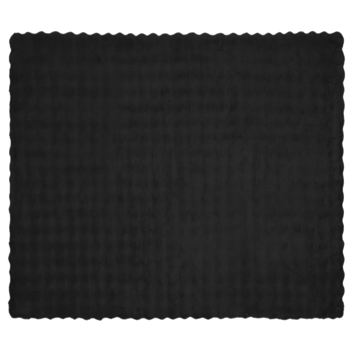 Csúszásgátlós műnyúl takaró Olite 4 pcs Fekete 130 x 150 cm