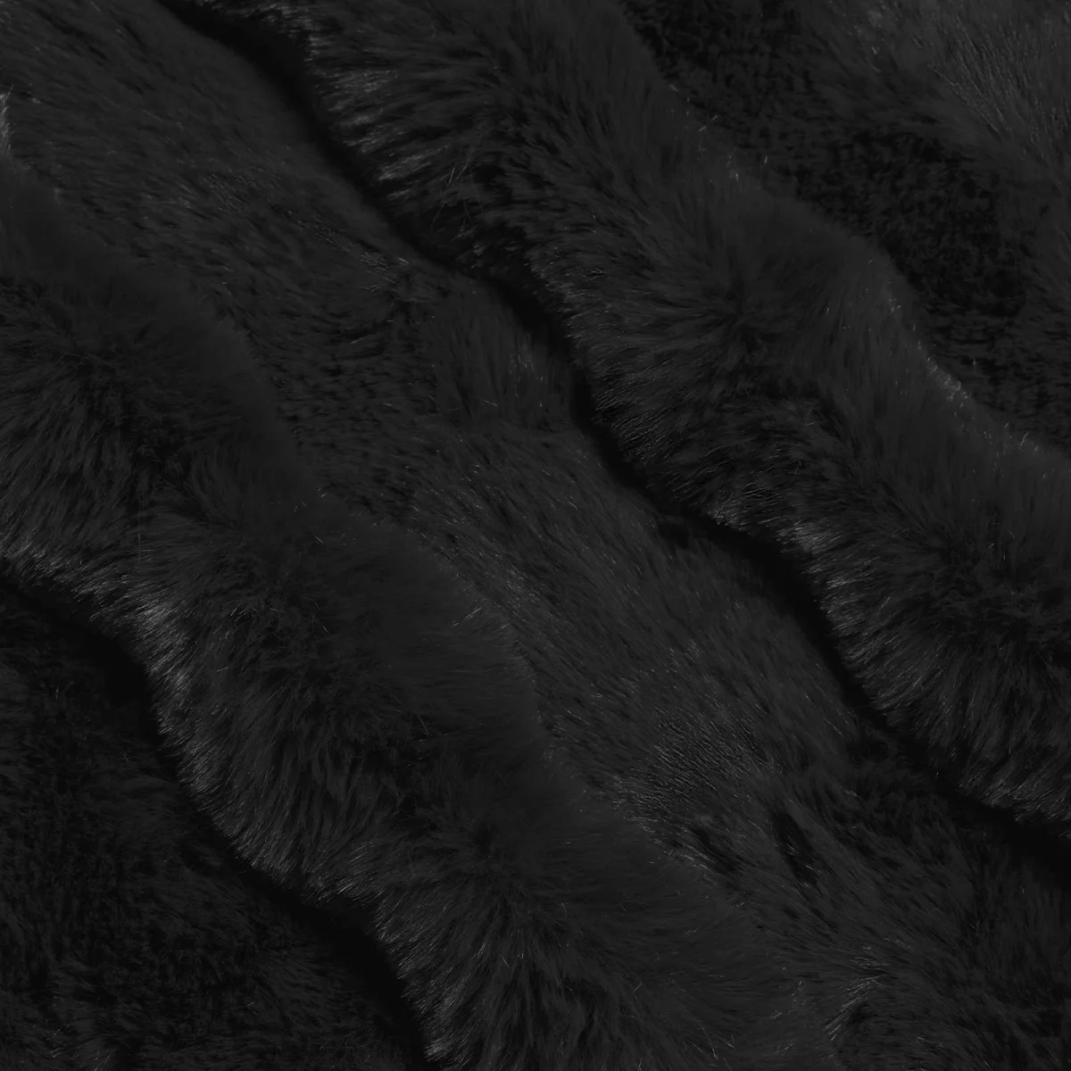 Csúszásgátlós műnyúl takaró Olite 4 pcs Fekete 240 x 270 cm