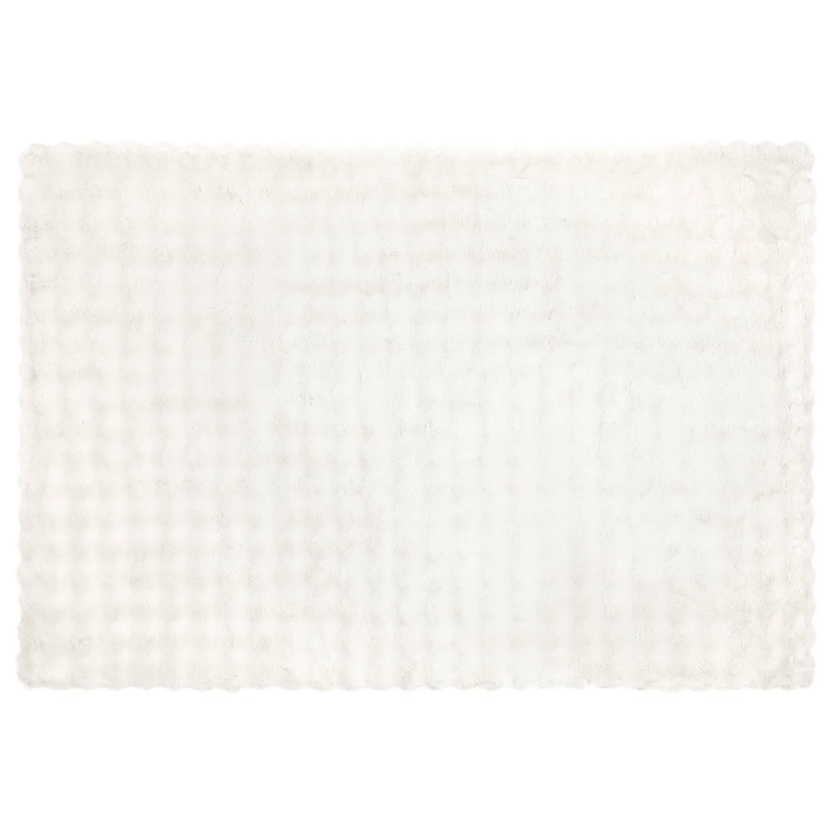 Csúszásgátlós műnyúl takaró Olite Fehér 150 x 220 cm Poliészter