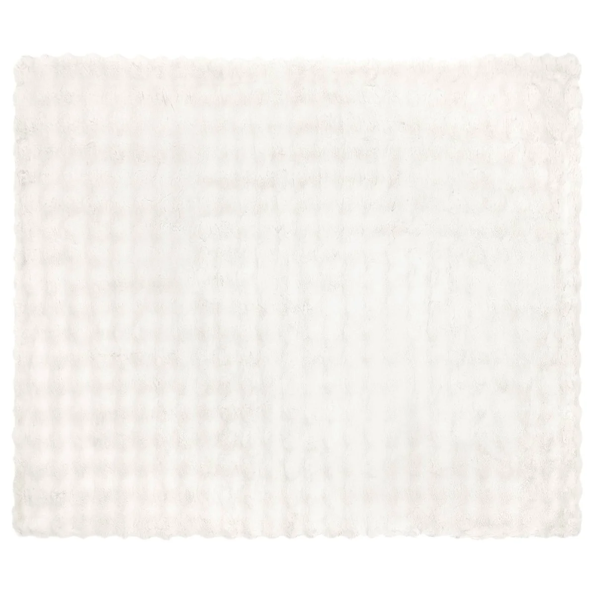 Csúszásgátlós műnyúl takaró Olite Fehér 220 x 240 cm Poliészter