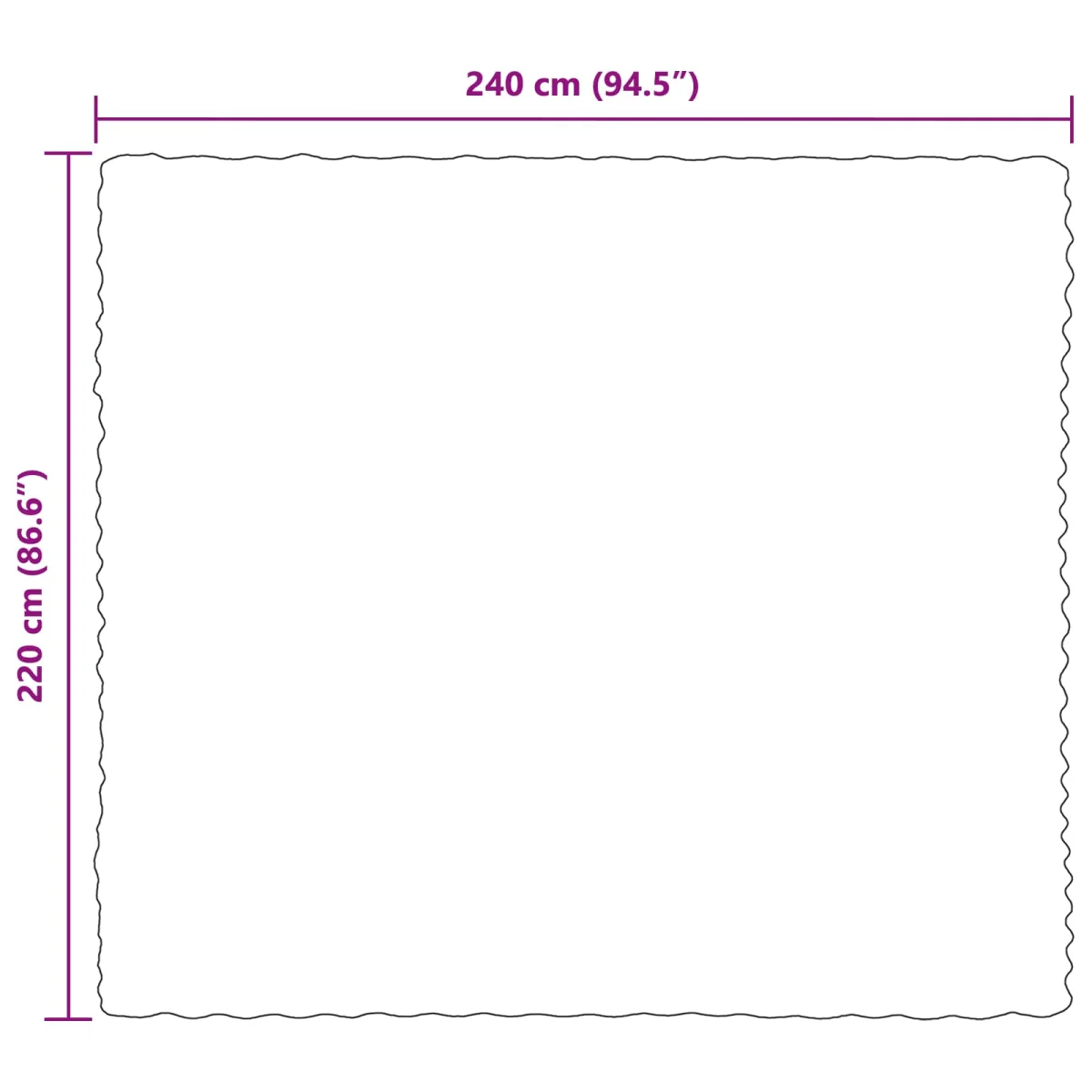Csúszásgátlós műnyúl takaró Olite Bordeaux piros 220 x 240 cm