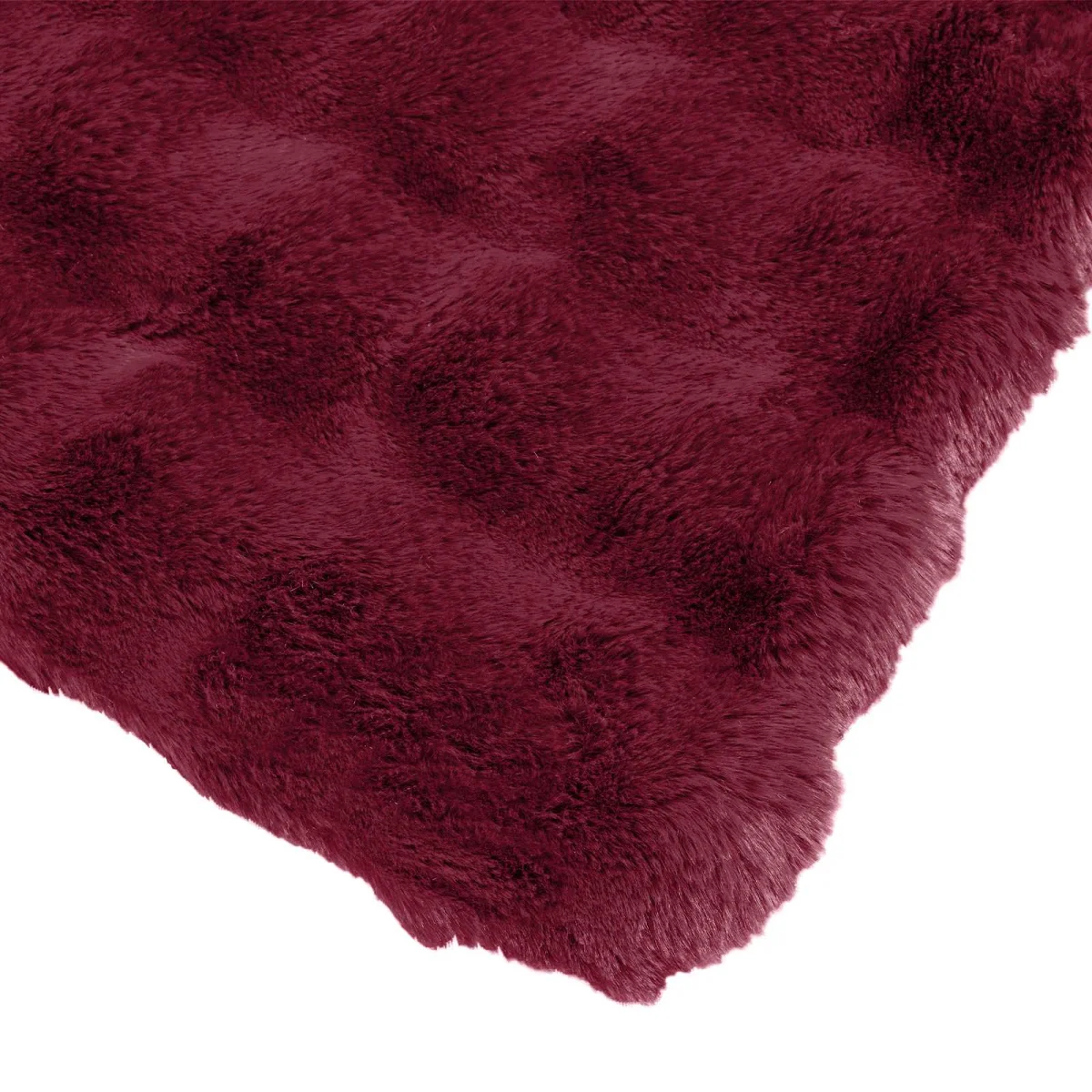 Csúszásgátlós műnyúl takaró Olite 4 pcs Bordeaux piros