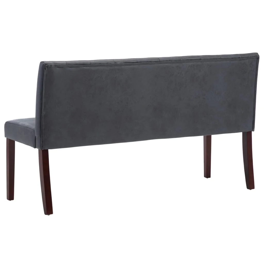 Szürke művelúr pad 148,5 cm 