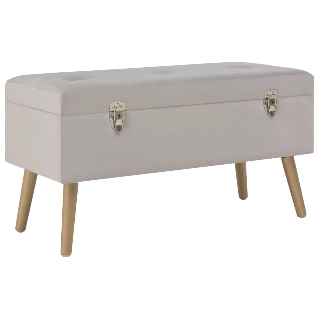 Szürke bársonypad tárolórekesszel 80 cm