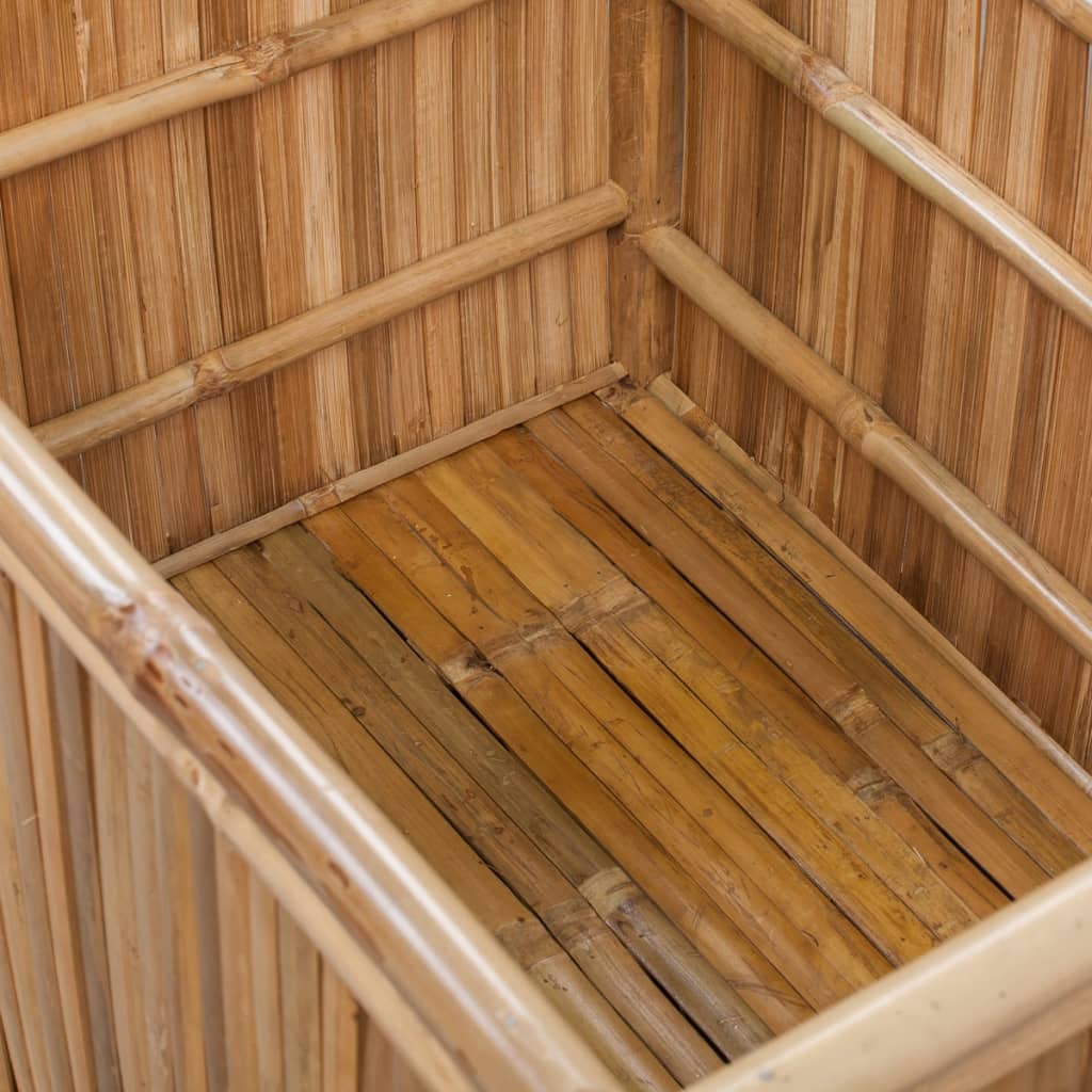 3 db bambusz tárolóláda