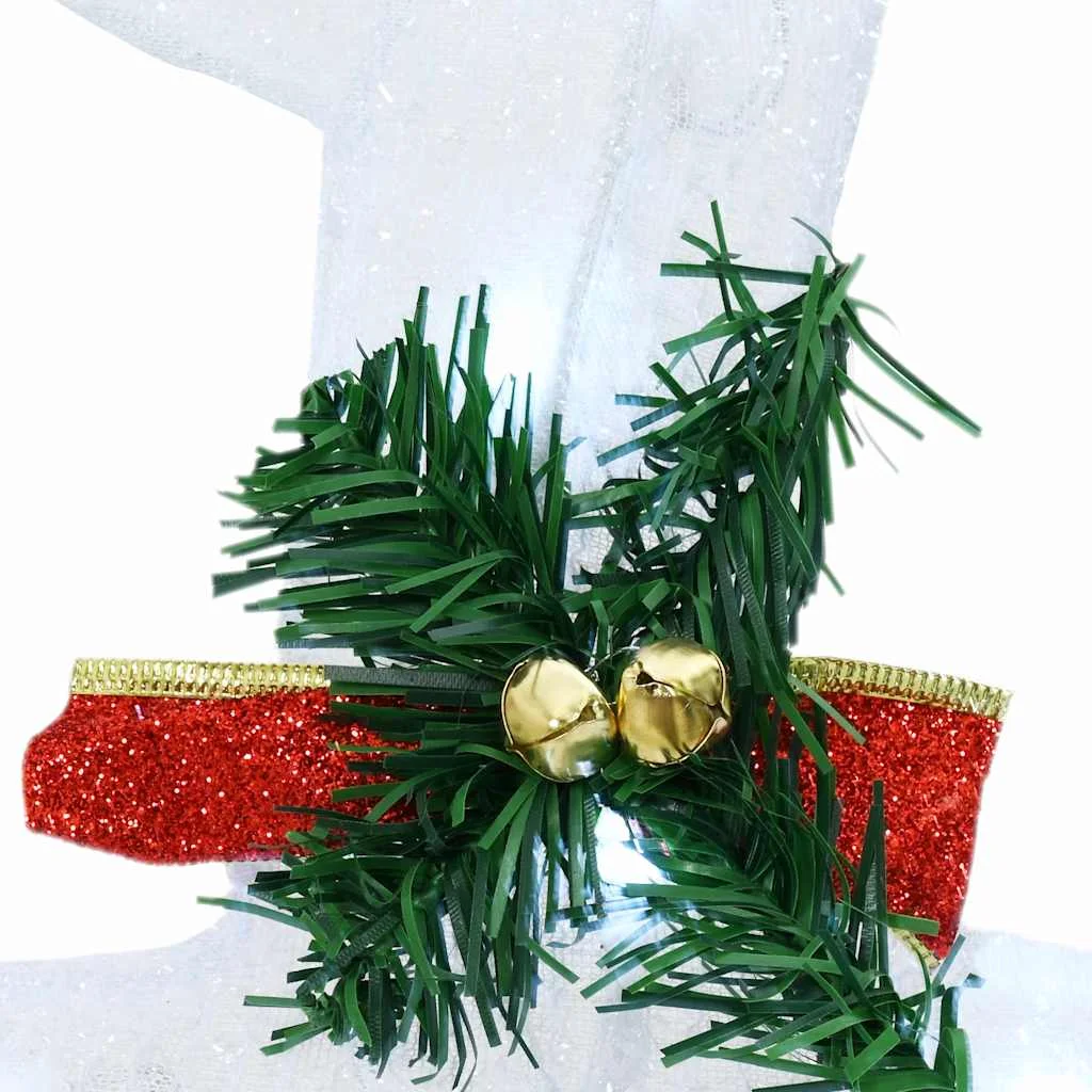 LED rénszarvasok 6 pcs Fehér szövet