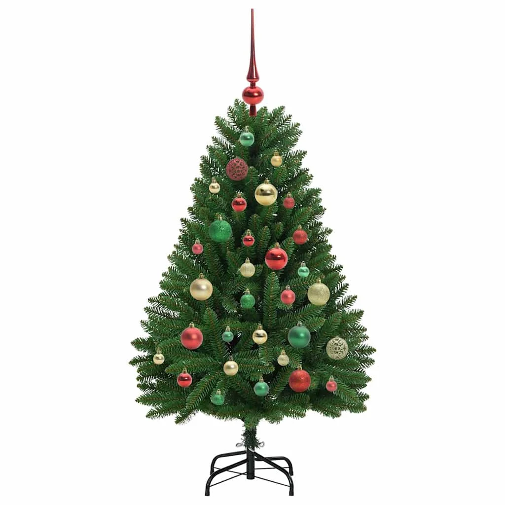Mű karácsonyfa 150 LED-del Zöld 120 cm PVC és fém