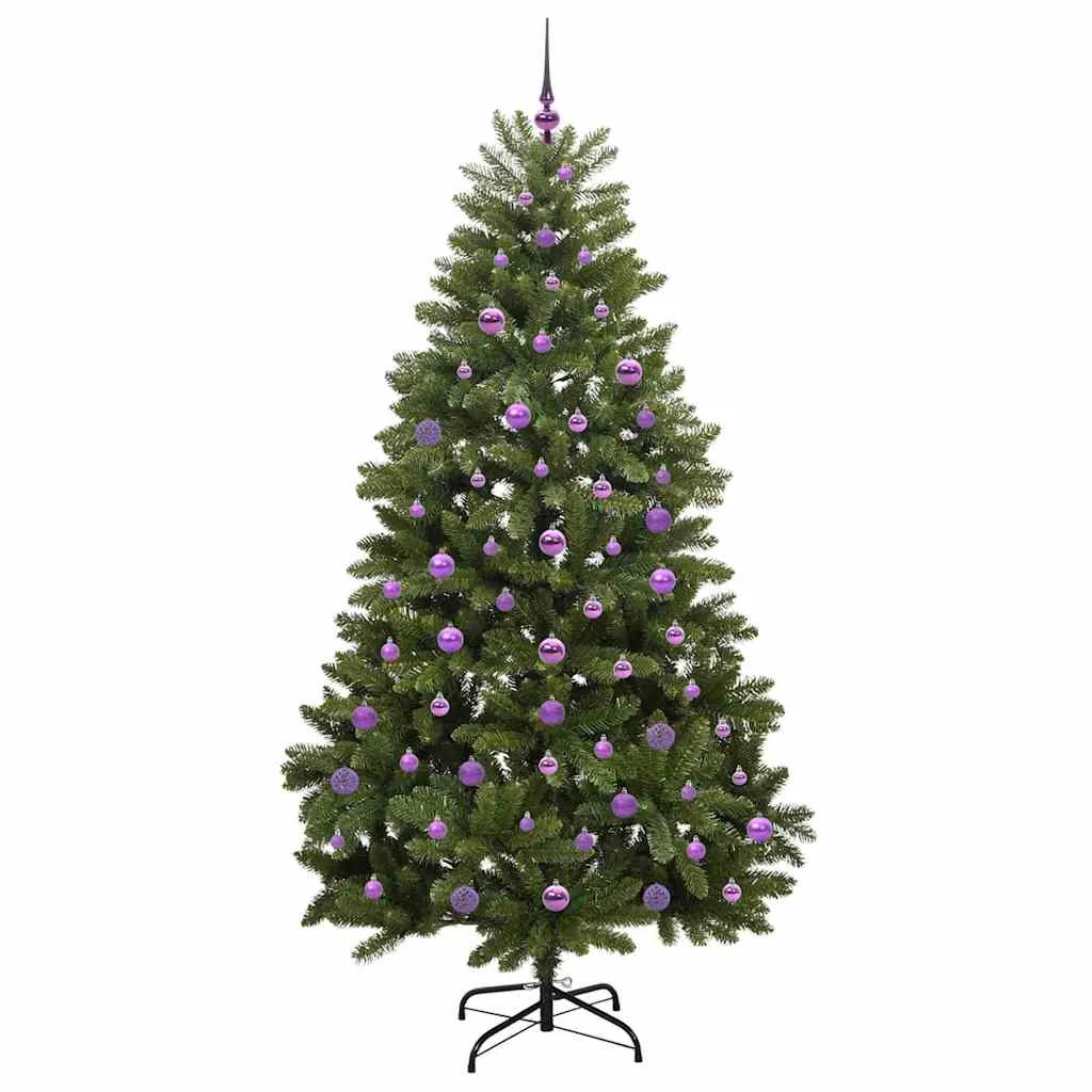 Mű karácsonyfa 300 LED-del Zöld 210 cm PVC és fém