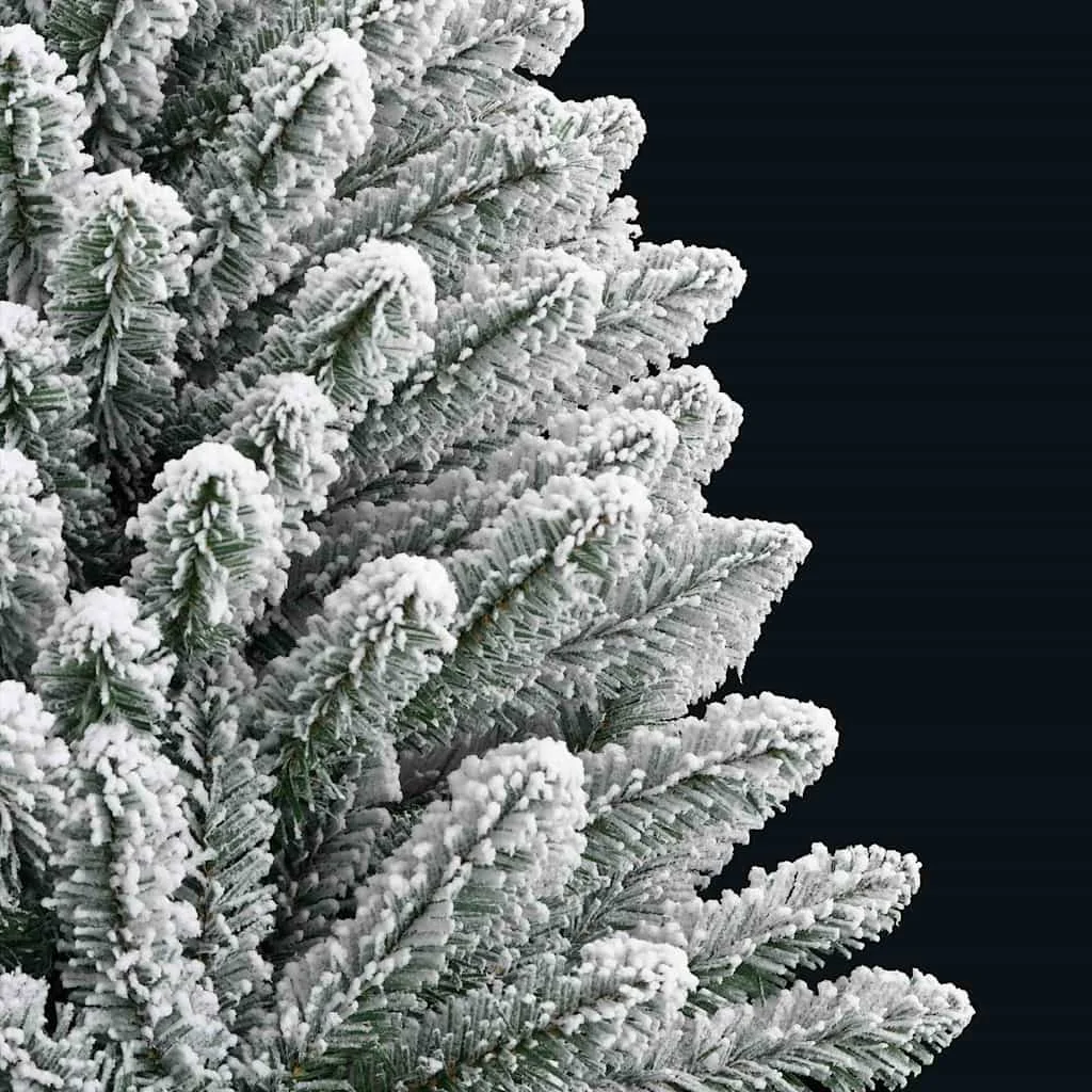 Mű karácsonyfa 150 LED-del Zöld és Fehér 150 cm PVC és fém