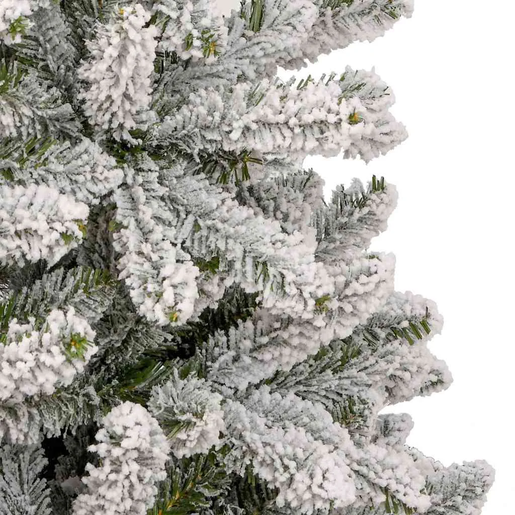 Mű karácsonyfa 300 LED-del Zöld és Fehér 210 cm PVC és fém