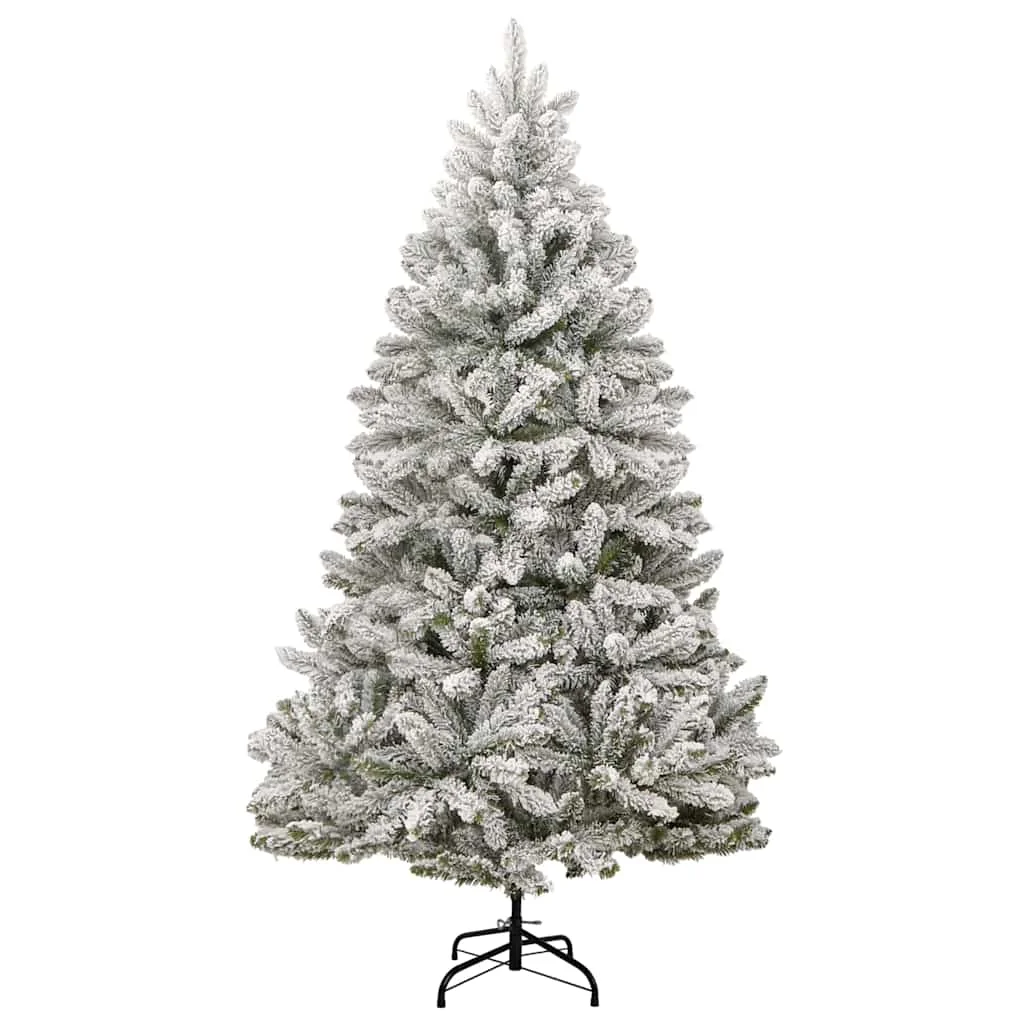 Mű karácsonyfa 300 LED-del Zöld és Fehér 240 cm PVC és fém