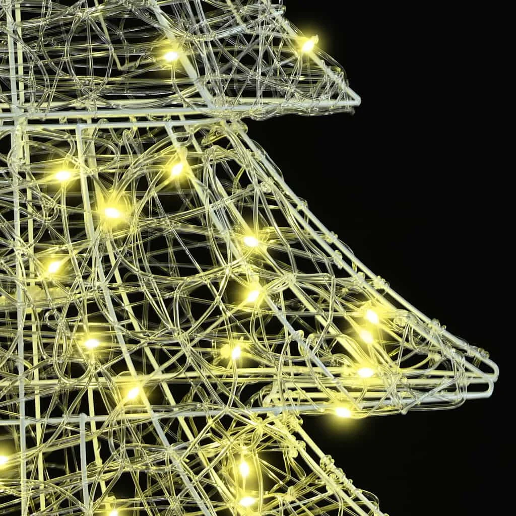 Karácsonyfa 160 LED-del Meleg fehér 150 cm Akril