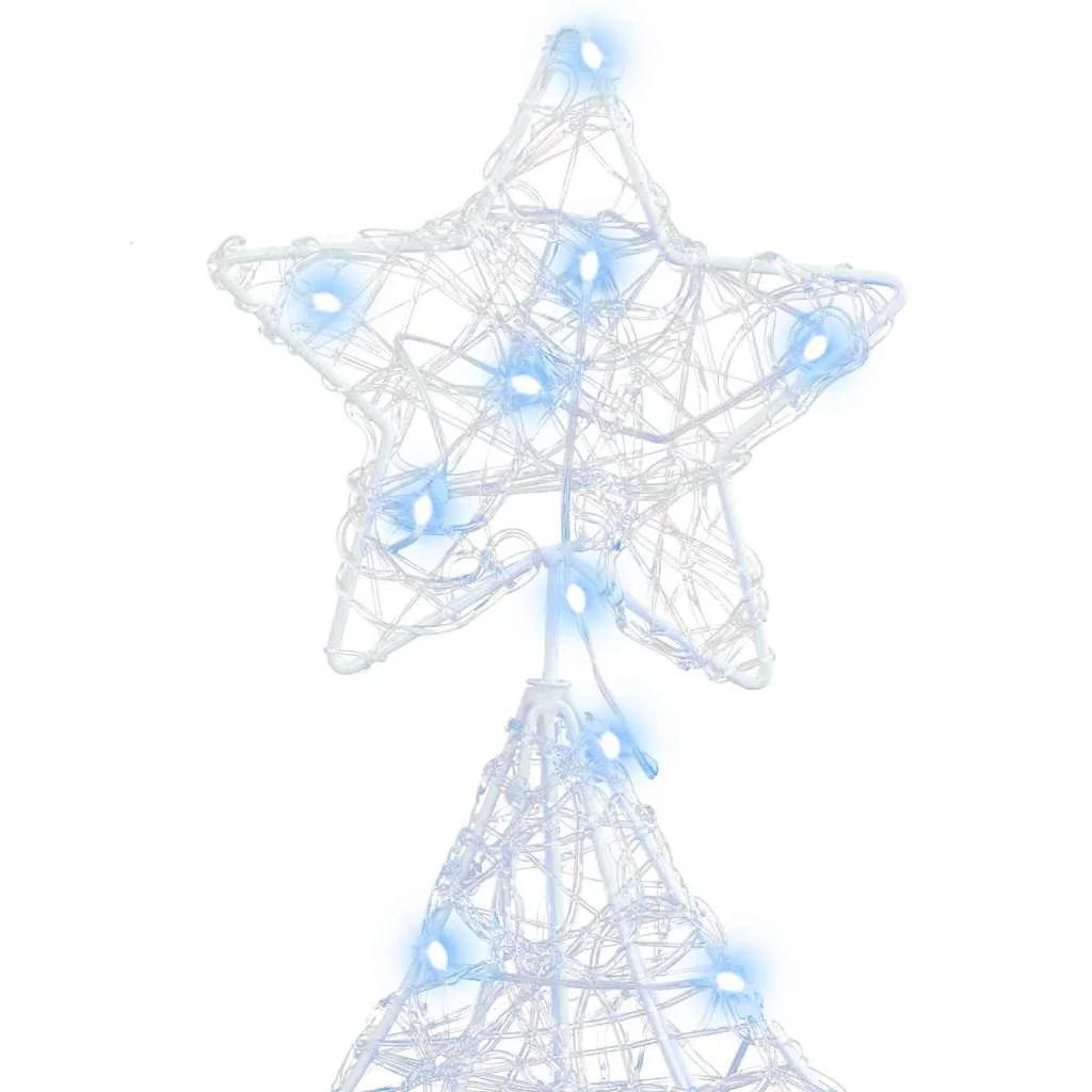 Karácsonyfa 160 LED-del Hideg feher 151 cm Akril